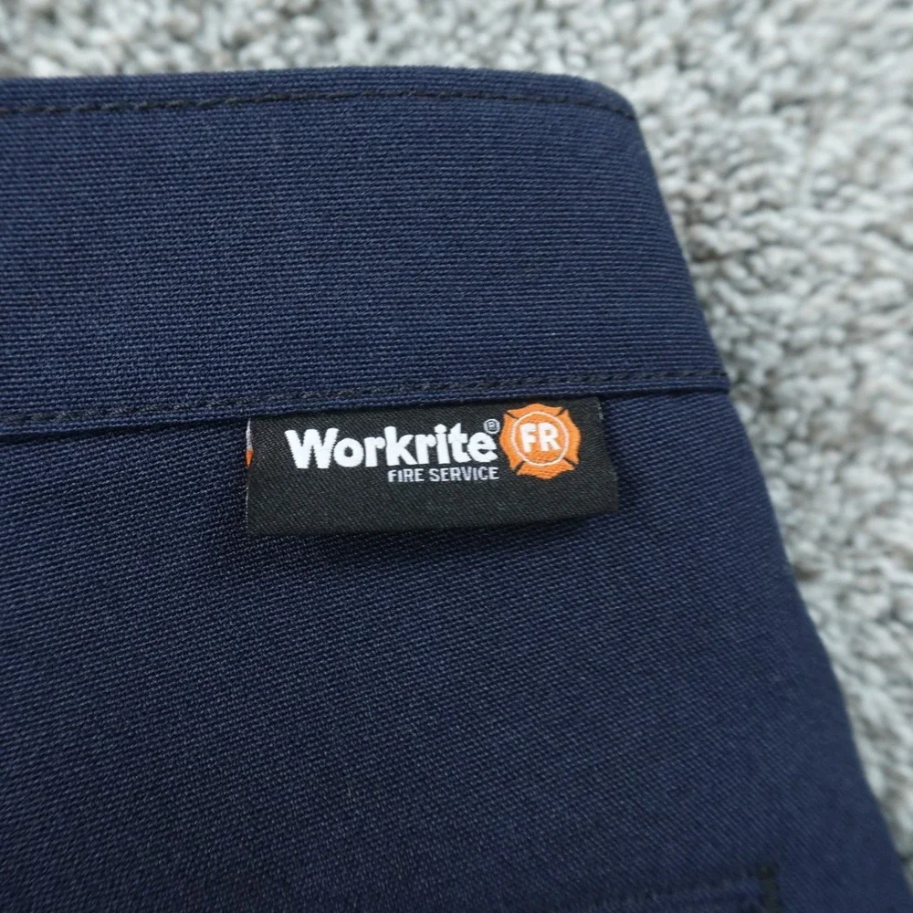 NEW Workrite FR Pants Mens 35X32 Blue Fire Flame Resistant Nomex Aramid Work